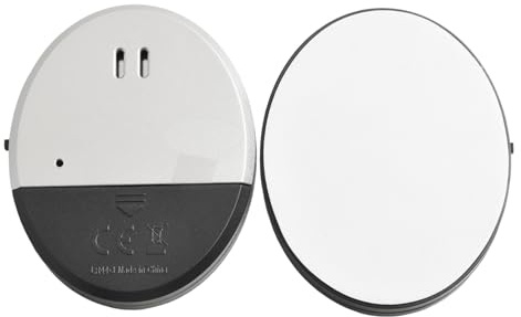 Homeponnew Vibrationsalarm für Fenster und Tür – 130 dB Glas-Smash-Sirene mit fortschrittlicher Sensortechnologie, für ultradünnes Design, keine Verkabelung erforderlich, kompatibel mit Home Office