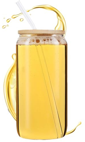 Vaso con tapa, 500 ml, resistente al calor, vaso con pajita, para adolescentes, adultos, cerveza, verano, viajes, bar, de whisky