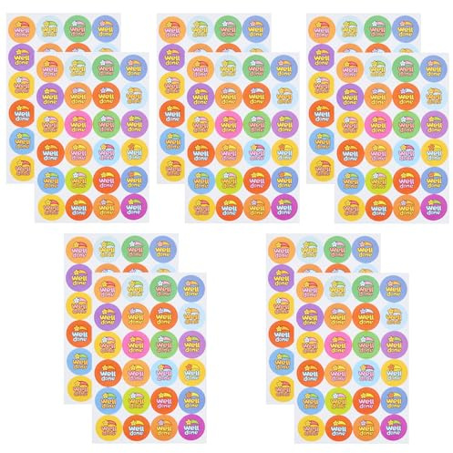 960 Pcs Reward Stickers for Children, Star Well Done Stickers, Motivational Stickers, Teaching Assistant Essentials, Suitable for Children, School Teachers and Parents