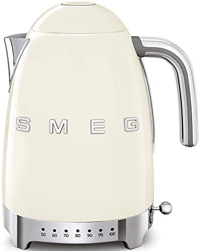 Jug Kettle, LED Display, 7 Temperature Settings, Acoustic Alarm, 3KW, 1.7L, Cream