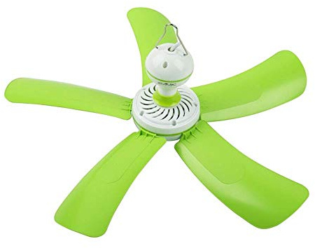 YJDQ Mini Ceiling Fan Mini Muto Ventilatore Domestico Adatto a Camera da Letto Ufficio 220V 8W / verde/D