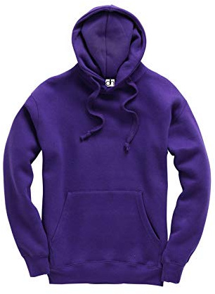 D&H CLOTHING UK premium vuxen unisex premium XS–6XL pullover tung blandad fleece jumper arbetskläder tröja huvtröjor topp enkel BNW unisex, Lila, M