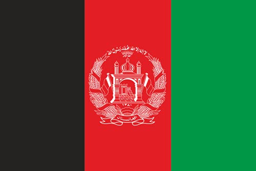 U24 Flagge Fahne Afghanistan 90 x 150 cm + 1 x Aufkleber 8 x 5 cm