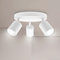 Ketom GU10 Lámpara de Techo con 3 Focos, Focos de Techo Orientables, Blanco Apliques Techo Interior, Modernas Focos para el Techo Base Redonda para Salon, Dormitorio, Cocina, Comedor, Sin Bombilla