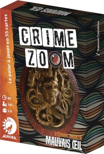 Asmodee Aurora Crime Zoom : Mauvais Œil - Jeux de Société - Jeux d'Enquêtes - Jeux d'Observation - A partir de 14 Ans - 1 à 6 Joueurs - Version Française