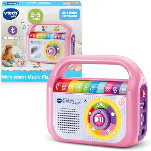 VTech Mein Erster Musik-Player Pink - 40 Lieder & Aufnahmefunktion