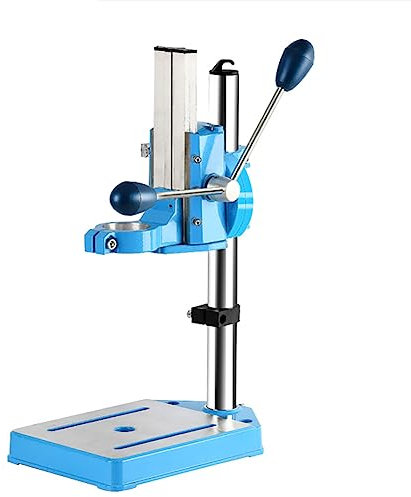 Bench Drill Press Stand, Universal Vertical Drills Stand, Clamping Range: 38mm-50mm, Height Adjustable, Aluminum Alloy Gripper, Increase The Base, for Bench Repair Tools