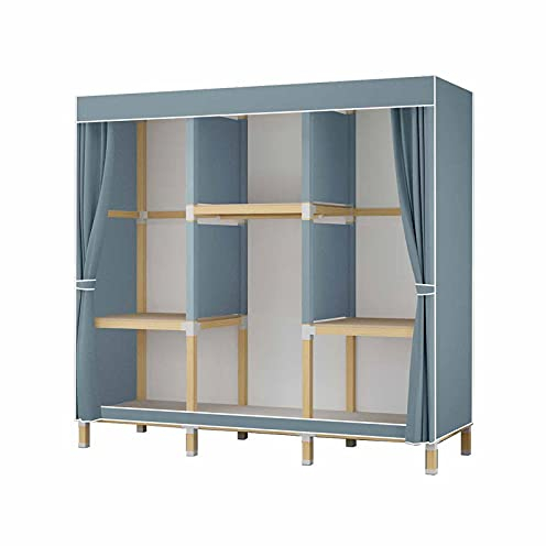 UYSELA Großer Kleiderschrank,Schlafzimmer,Umkleideraum,Montageschrank,tragbarer Stoff-Oxford-Stoffschrank,Hängebereich,Präsentationsständer (Größe: 168 x 125 x 45 cm)
