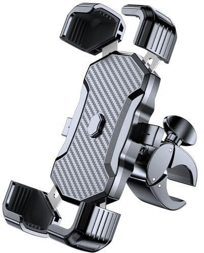Miracase Support de téléphone Portable Universel pour Moto : Scooter, cyclomoteur, vélo, Compatible avec iPhone Pro 16/15/14 Pro Max et Samsung S25/S24/S23 Ultra