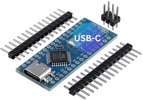 AZDelivery Carte AZ-Nano V3 avec Connecteur USB-C | Atmega CH340 Chip | Compatible avec Arduino et Arduino Pro Micro | E-book Inclus