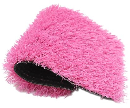 XLIHAWY 4 × 8 Zoll Kunstrasen Indoor Outdoor, Realistisches Künstliches Gras, Künstlicher Rasenteppich Hund Haustiere Matte, Rasenteppich Für Patio Landschaft Hinterhof(Rosa)