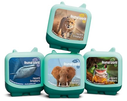 tonies Animal World: Record Breakers Audio Clever Pocket Tonie Set, for use with toniebox