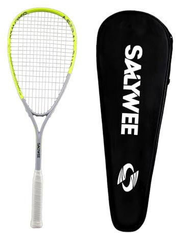 Harilla Kohlefaser-Squashschläger-Trainingsgerät, vielseitiges Squash-Trainingspaddel mit rutschfestem Griff für Anfänger, Indoor-Outdoor-Fitnessstudio, GrÜn