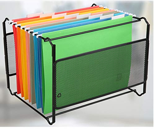 Lapyyne Scatola Portadocumenti nel Metallo un Rete nel Dimensioni A4 Scatola da Cartelle Sospesa Scatola da Scrivania Portaoggetti Portaoggetti Portaoggetti per Ufficio