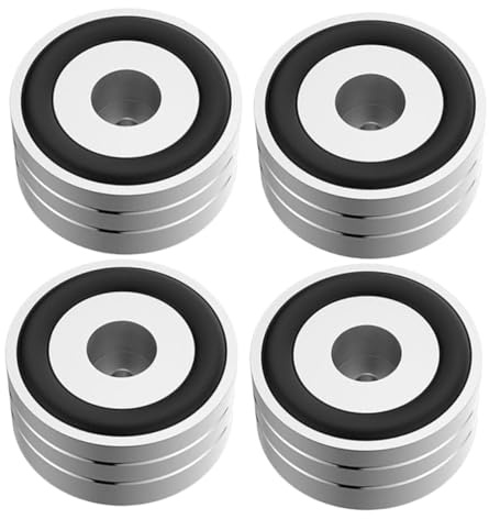 DIYEAH 4 Piezas Almohadillas Antideslizantes para Altavoces con Anillos De Goma Patas De Aislamiento para Altavoces Amortiguador Interiores