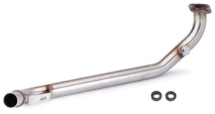 FUYRHP Silenziatore Moto per KRV180 Tubo di Scarico Completo per Motocicletta, Collegamento Modificato, Tubo Centrale, Sezione Finale, Scarico KRV18