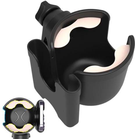 Portavasos para Cochecito de Bebé,Portabotellas para Silla De Ruedas - Sujetador Ajustable para Biberones en Carritos Bicicletas y Camping