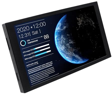 Rdxanc Hardware in tempo reale di potere di USB dello schermo secondario della cassa del computer LCD 5.2Inch per il gioco del PC e le postazioni di lavoro