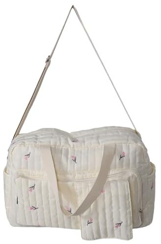 KOMBIUDA Kliniktasche für Schwangere Große Wickeltasche mit Organizer Reisetasche für Windeln und Babyartikel Tragbar Hand Schulter Geeignet für Klinik und Unterwegs