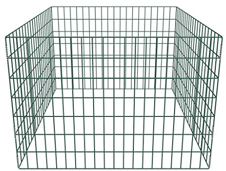 Generico Compostiera da Giardino Quadrata a Rete 100 x 100 x 70 cm,Verde,3.58kg,141206