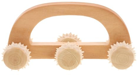 Angoily Rullo Massaggiante in Legno per Mani e Piedi, Dispositivo Massaggiante Portatile, Strumento per Massaggio Manuale per Rilassamento Muscolare e Benessere Quotidiano
