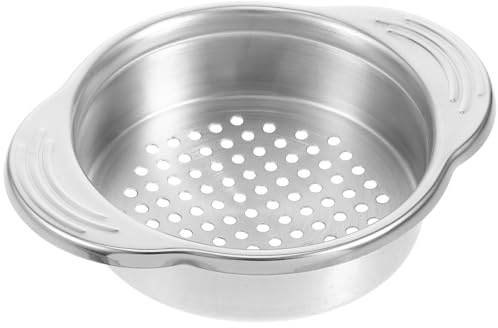 Totority Stainless Steel Can Strainer Colander Small Kitchen Gadget 304 Food-grade Filter Sieve for Canning Oil Draining and Food Filtering
