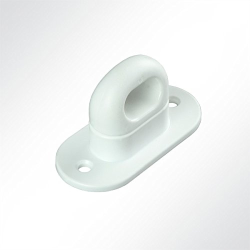 LYSEL® Drehverschluß Kunststoff für Ovalöse 42x22 mm Anhänger Plane Netz weiß (100 Stück)