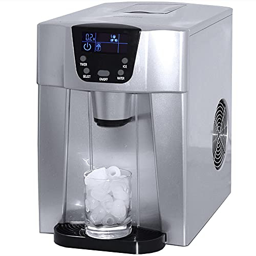 Gino Gelati GG-500 Water Digitaler Eiswürfelbereiter mit Eiswasserfunktion Eiswürfelmaschine