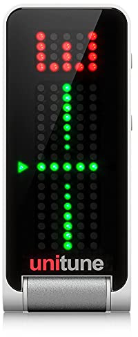 TC Electronic UNITUNE CLIP Clip-On Tuner with Strobe and Chromatic Modes and 108 LED Matrix Display for Uncompromised Tuning Quality