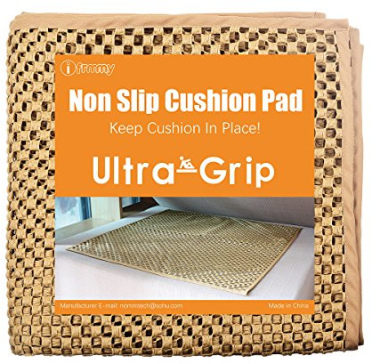 Cushion Grip Keep Couch Cushions from Sliding - Non Slip Couch Underlay Pad, Stop Sofa Cushions from Sliding (24 x 24)- 3 Pack