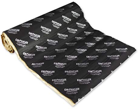 EMPHASER ESP-DM1 Tappetino isolante adesivo in alluminio butilico per isolamento acustico e isolamento acustico per auto/camper 4,5 mm, 2000 x 460 mm, 1 pezzo