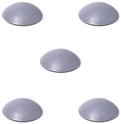 5 x sossai® amortisseurs de porte/tampon mural/butée de porte auto-adhésives | TP40 | Ø : 40 mm | Couleur : Gris