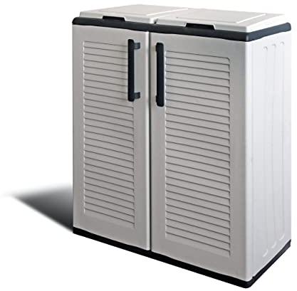 Art Plast Mobile Contenitore PATTUMIERA per LA Raccolta DIFFERENZIATA in Resina PLASTICA da Esterno E Interno (2 CONTENITORI)