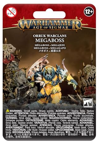 Warhammer AoS - Ironjawz Orruk Megaboss, Grün (mit Silber)