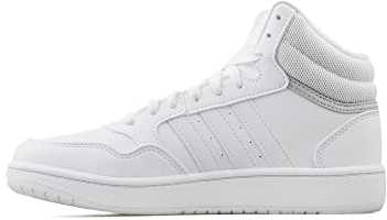 Adidas Hoops Mid Shoes unisex - vuxen Skor, Cloud White / Cloud White / Grey Two, 34 EU