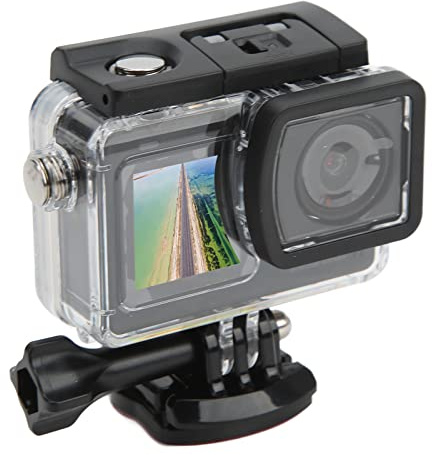 Sxhlseller Fotocamera Subacquea 4K Ultra HD, Action Camera Dual Screen, Mini DV Subacqueo 30FPS 20M Impermeabile, con Custodia Impermeabile per Immersioni Nuoto Sci Surf