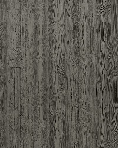 Wallface Wandpaneel selbstklebend Holzoptik | 3D-Struktur 24952-SA DAKOTA Smoke PF - strukturierte Wandverkleidung seidenmatt anthrazit 2,6 m²