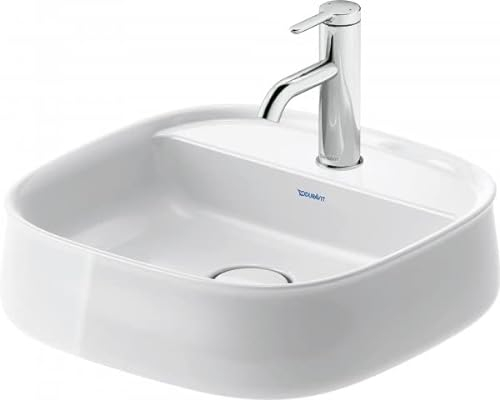 Duravit Zencha Aufsatzbecken 420 mm, ein Hahnloch, 2374423271, Farbe: Weiß