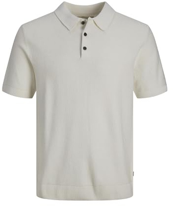 JACK & JONES JPRBLUSANDRI stickad pikétröja SN, Molndansare, S