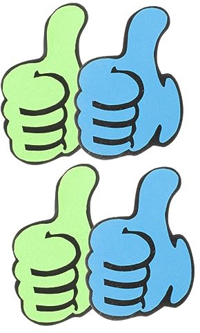 Toyvian 4 Stück Siegesrequisiten Daumen Im Klassenzimmer Verzierung Der Eröffnungszeremonie Fingerpuppen Jubelnde Ornamente Puppentheater Handpuppen Filzmaterial Zubehör Grundschule Sport