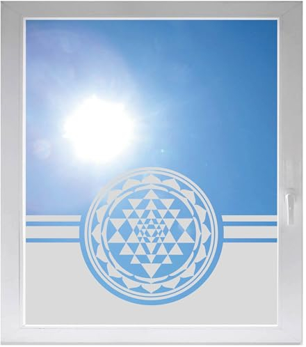 INDIGOS UG - Ornament - ab 800x500 mm - Glasdekorfolie Silber fein satiniert - Blickdicht - Folie Duschkabine - Bad - Fensterfolie - selbstklebend - Dusche Sichtschutzfolie - individuelle Breite