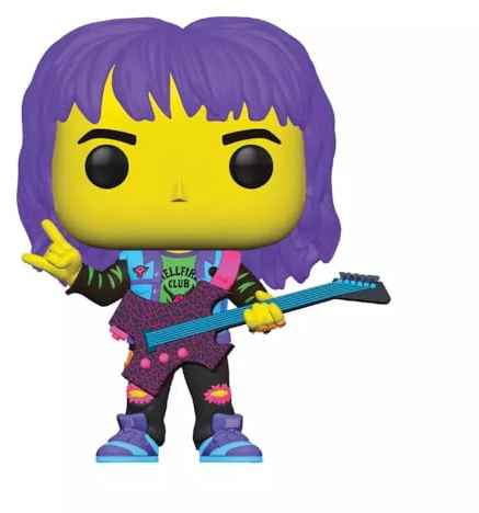 Pop! TV: Netflix Stranger Things Eddie Hellfire Club med gitarr*Blacklight* (målexklusivt)