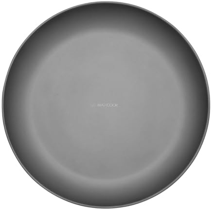 MAXCOOK Pure Titanium Camping Plate, 8.66 Inch Ultralight Durable Titanium Dish Plate Cookware, Outdoor Large Backpacking plate for Camping Hiking Kitchen (22 cm)
