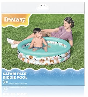 Bestway 51008 Piscinetta gioco per bambini Safari Pals da 102x25 cm
