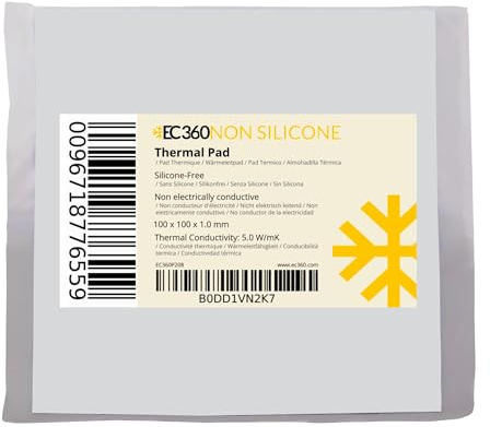 EC360® Non Silicone 5 W/MK Almohadilla Térmica (100 x 100 x 1.0 mm)
