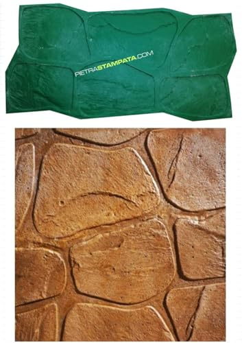 Molde para yeso impreso imitación piedra, pared impresa cemento impreso, modelo Sierra de 70 x 35 cm aproximadamente, para moldes de suelo y moldes para piedra