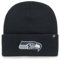 '47 NFL Seattle Seahawks Unisex Cuff Knit, Beanie, Team Logo, Farbe Helles Marineblau