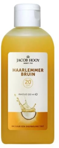 Jacob Hooy - Aceite de bronceado - Autobronceador con protección solar - Aceite solar hidratante - Acelerador de bronceado - Aceite bronceador con coco - Aceite Haarlem - Haarlemmerbruin - 150 ml