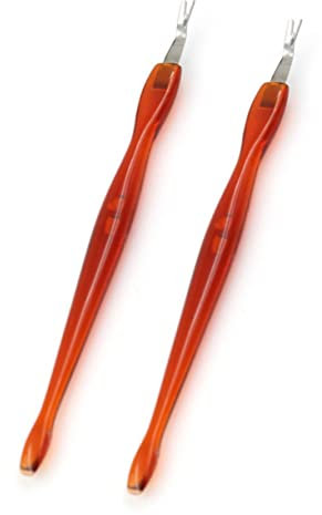 WEKADRIN 10pièces Lot De Outils Pour Ongle Art Repousse-cuticules Coupe-cuticules Fourchette Pour Peaux Mortes Outils De Manucure Éliminateur De Peaux Mortes