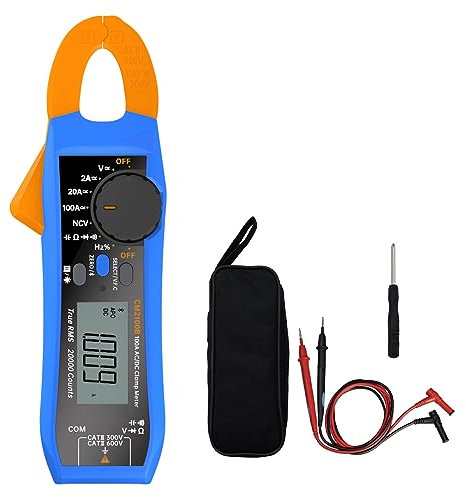Eighosee CM2100B Bluetooth Clamp Meter 100A 600V Meter Diode Clamp Multimeter 20000 Counts True RMS Capacitance Resistance Diode Clamp Multimeter
